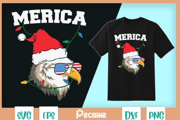 A Brand Designer's Review of the Merica Christmas Santa Eagle Graphics