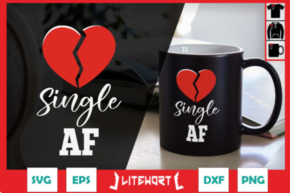 A Broken Heart Graphic for Crafty Anti-Valentine Projects