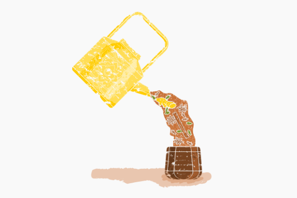 A Brush Stroke Masala Chai Illustration for Graphics