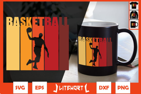 A Classic Basketball Silhouette for Graphics & Crafts