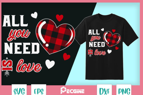 A Plaid Heart Design for Polished Graphics and T-Shirt Projects