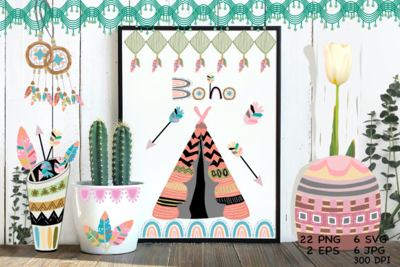 A Vibrant Boho Graphics Bundle for Your Creative Business