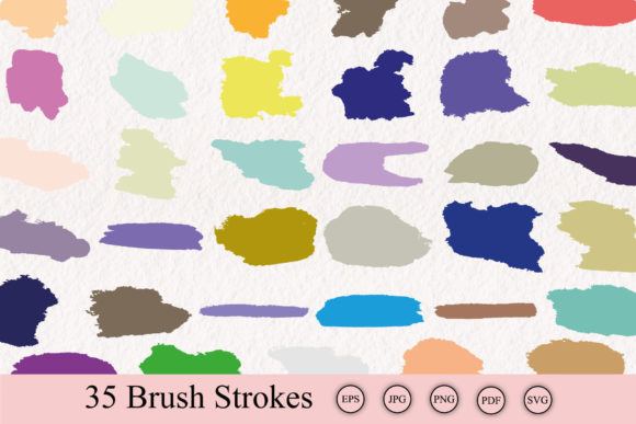 Colorful Brush Strokes Bundle: Graphics for Bold Designs