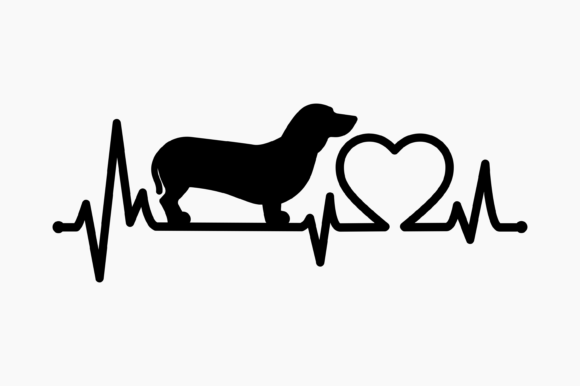 Dog Dachshund Heartbeat: A Graphic Design Asset Review for Content Publishing
