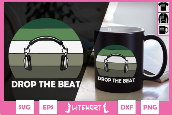 Drop the Beat Retro Headphones: A Graphic Design Asset Review