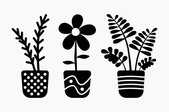 Evaluating the House Plants Silhouette Set for Embroidery Projects