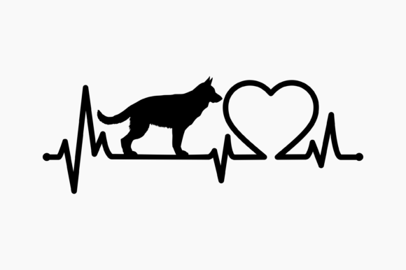 German Shepherd Heartbeat: A Brand Designer's Review of a Craft Graphics Asset