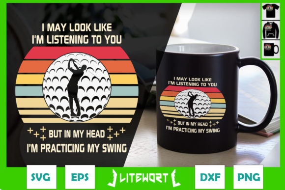 I m Practicing My Swing Golf Graphics for Craft-Based Brands