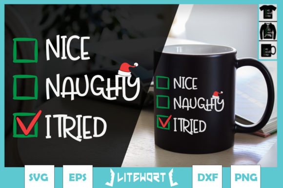 Nice Naughty I Tried Christmas: A Graphic Design Asset Review
