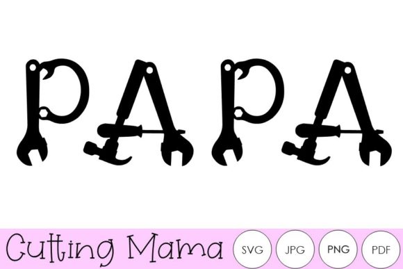 Papa in Tools: A Graphic Design Asset for Craft & Brand Projects