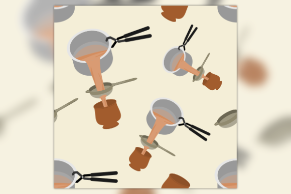 Pouring Filtering Masala Chai Pattern for Modern Graphics