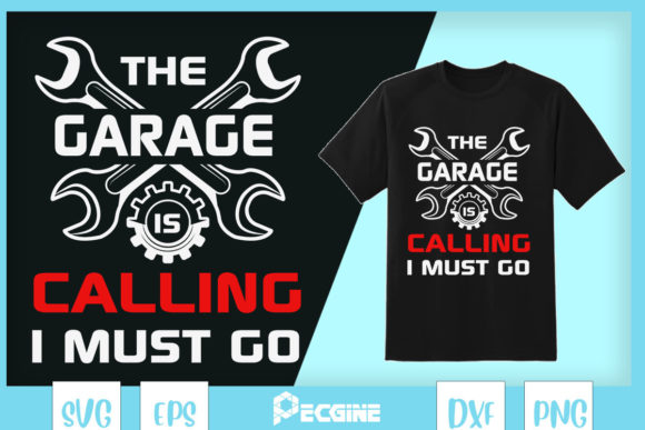 Reviewing Funny Mechanics the Garage is Calling Graphics for Blog Design