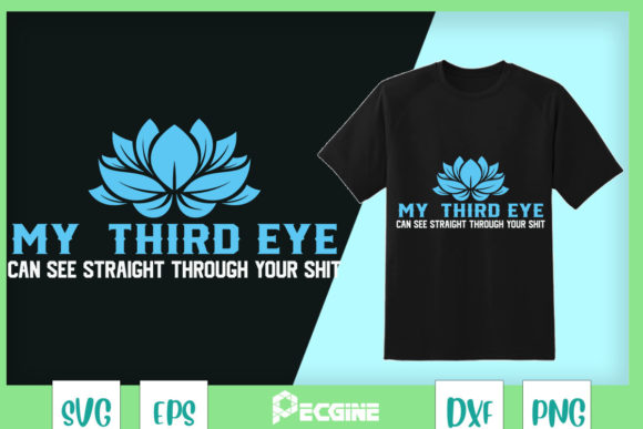 Third Eye Graphics: A Bold T-Shirt Design for Content Creators